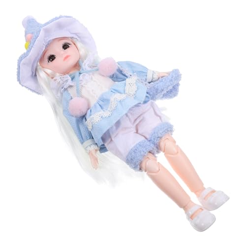 UPKOCH 1 Satz -Gelenkpuppe Fee ausgestopft Mädchen Plüsch Modepuppe Puppen Süße Puppe Mini-Puppe lebendige Puppe Kunststoff Sky-Blue von UPKOCH
