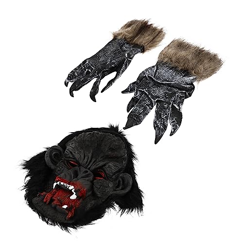 UPKOCH Halloween Gorilla-maske Handschuhe Set Gruseliger Gorilla-auftritt Für Partys UPKOCH Halloween Gorilla-maske Handschuhe Set Gruseliger Gorilla-auftritt Für Partys von UPKOCH