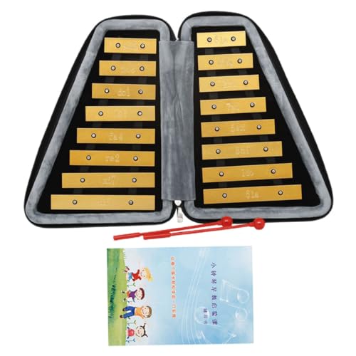 UPKOCH 1 Satz Handpercussion Schlägel Percussion Xylophon Klopfendes Klavierspielzeug Percussion-xylophon Für Kleinkinder Xylophon-schlaginstrument Golden Aluminiumteller UPKOCH 1 Satz Handpercussion Schlägel Percussion Xylophon Klopfendes Klavierspielzeug Percussion-xylophon Für Kleinkinder Xylophon-schlaginstrument Golden Aluminiumteller von UPKOCH