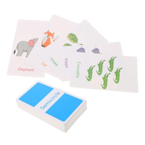 UPKOCH 1 Satz Haushaltsspielzeug für karteikarten englisch lernspiel Frühpädagogische Spielzeuge pädagogische sensorische Karten Cartoon Kinderspielzeug Kinderzubehör Papier von UPKOCH