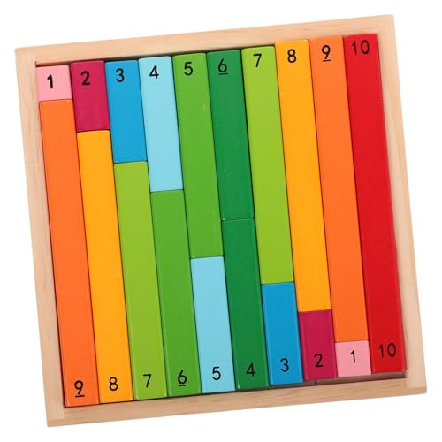 UPKOCH Busy Board Montessori Mathe-stäbchen Holz-lernstäbe Pädagogische Zahlen-übungsstäbe Für Jungen Und Mädchen von UPKOCH