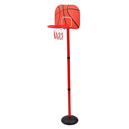 UPKOCH 1 Satz Höhenverstellbarer Indoor Basketballkorb für Spielzeugset mit Basketball und Zubehör für Drinnen Fördert Hand Auge Koordination und Fingerkraft Geburtstagsgeschenke und von UPKOCH