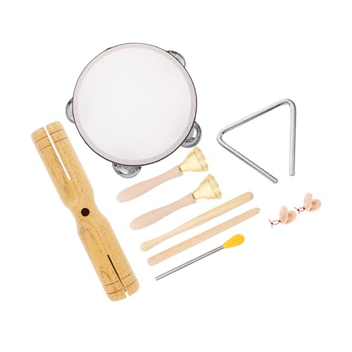 UPKOCH 1 Satz Holz Musik Kinderinstrumente -Instrumente Schlaginstrumente Für Musikspielzeug Für Babys Kindermusikinstrument Musikspielzeug Für Musikinstrumente Beige von UPKOCH