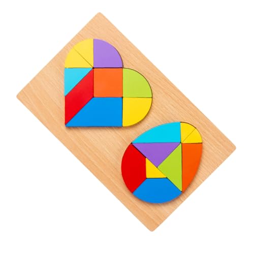 UPKOCH 1 Satz Holz Puzzle Herz und Eierform Geometrisches Matching für Pädagogisches Kreativität und Motorik UPKOCH 1 Satz Holz Puzzle Herz und Eierform Geometrisches Matching für Pädagogisches Kreativität und Motorik von UPKOCH