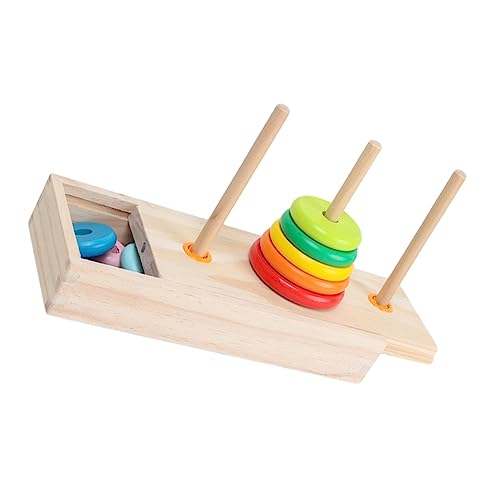 UPKOCH 1 Satz Holz Stapelturm mit Regenbogenringen Teiliges Montessori für Kleinkinder Sensory Skills Logisches und Konzentration für Frühe Bildung und Spielerisches Lernen UPKOCH 1 Satz Holz Stapelturm mit Regenbogenringen Teiliges Montessori für Kleinkinder Sensory Skills Logisches und Konzentration für Frühe Bildung und Spielerisches Lernen von UPKOCH