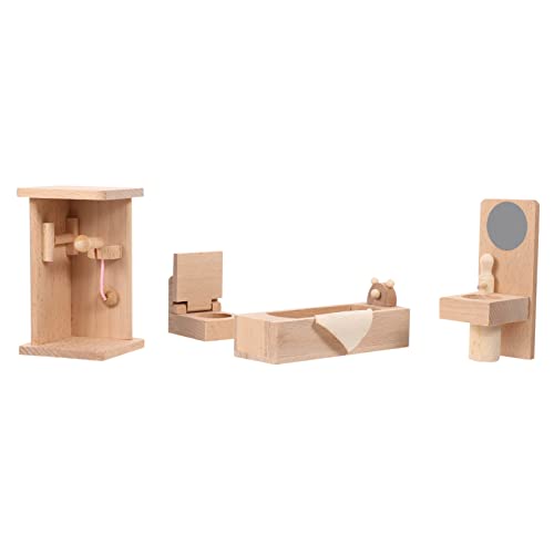 UPKOCH 1 Satz Holz puppenhaus Kinderspielzeug kinderzimmerdeko Bausteine Mini-Puppenhausmöbel Spielset aus Holz Spielzeuge Mini-Simulationsmöbel Mini-Hausschmuck Persönlichkeit Modell von UPKOCH