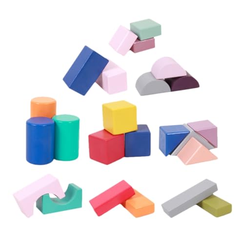UPKOCH 3D-Puzzle-blockspielzeug Für Kinder 60 Große Teile Stapelblöcke Aus Holz Lernspielzeug Holzblock-bausteine Stapelspielzeug Für Jungen Und Mädchen von UPKOCH