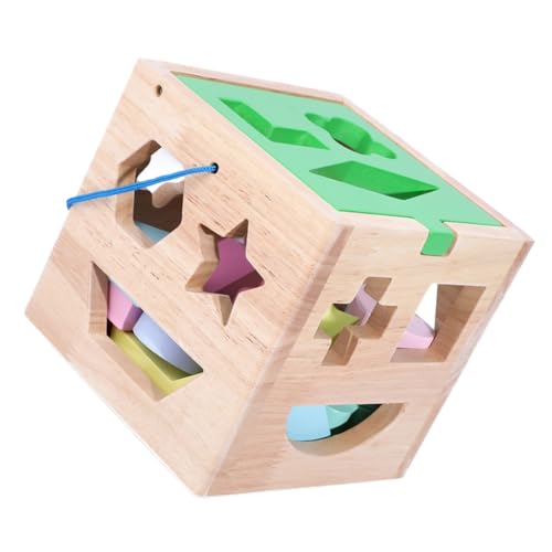 UPKOCH 1 Set Pädagogisches Jungen Und Mädchen Form Passenden Box Geometrische Box Für Frühes Lernen von UPKOCH
