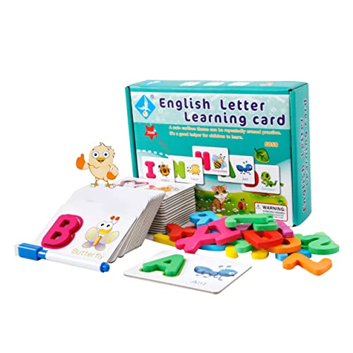 UPKOCH 1 Satz Kinderspielzeug Alphabet-Karte Pädagogisches Green Bambus von UPKOCH