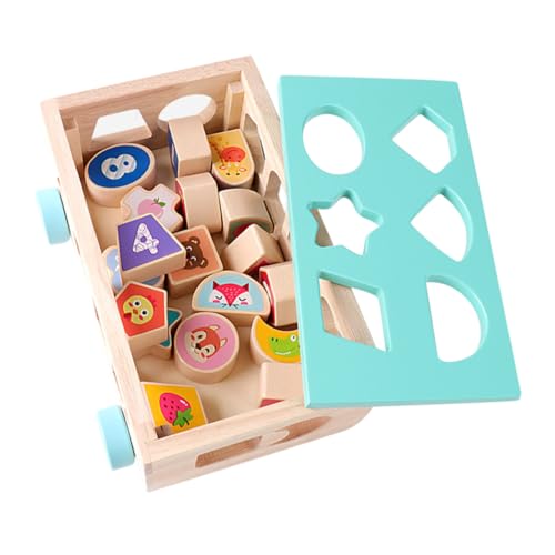 UPKOCH 1 Satz Klassifizierung von Bausteinspielzeugen Aufkleber märchenhafte gartentiere kompaktes sensorisches Kinderspielzeug aus Holz Buche von UPKOCH