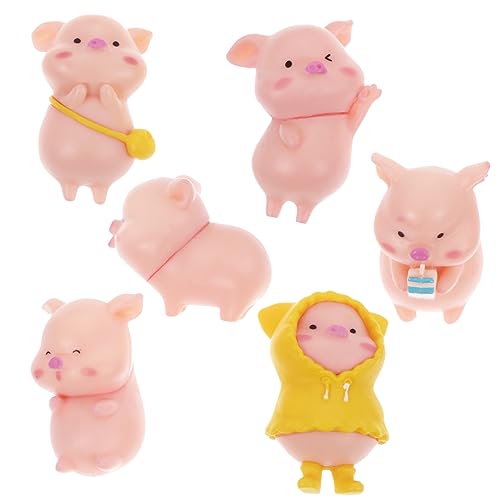 UPKOCH 1 Satz Kleine Tierverzierungen Sparschwein Für Mini Piggy Miniaturen Tiere Schweinchen Kleines Tier Süße Tierstatuen Plastik Rosa 6 Stück UPKOCH 1 Satz Kleine Tierverzierungen Sparschwein Für Mini Piggy Miniaturen Tiere Schweinchen Kleines Tier Süße Tierstatuen Plastik Rosa 6 Stück von UPKOCH