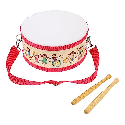 UPKOCH Tragbares Kindertrommelspielzeug Doppelseitiges Trommelspielzeug Pädagogisches Musikinstrument Für Kleinkinder von UPKOCH