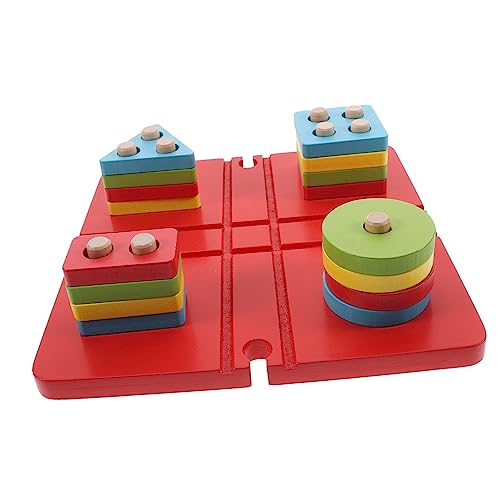 UPKOCH 1 Satz Kleinkinder Formen Sortierspielzeug Kinderspielzeug Stapelbares Für Kleinkinder Lernpuzzlespielzeug Bildungsspielzeug Spiel Zum Sortieren Von Holz Hölzern von UPKOCH