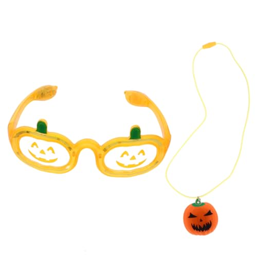 UPKOCH 1 Satz Kürbis-Glitter-Gläser-Ketten-Set Party leuchtende Gläser augenmaske halloween halloween-dekoration lustige kreative Halloween-Brille Halloween-LED-Brille Kieselgel Orange UPKOCH 1 Satz Kürbis-Glitter-Gläser-Ketten-Set Party leuchtende Gläser augenmaske halloween halloween-dekoration lustige kreative Halloween-Brille Halloween-LED-Brille Kieselgel Orange von UPKOCH