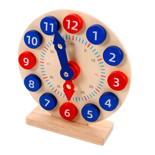 UPKOCH 1 Satz Lehrmittel für Uhren Spielzeuguhr Unterrichtszeit Uhr Kinderwanduhr Kinderzimmer Lehrenuhr kleines Uhrenspielzeug Kinderuhr Lernen Zeiterkennungsuhr tragbare Kinderuhr Holz UPKOCH 1 Satz Lehrmittel für Uhren Spielzeuguhr Unterrichtszeit Uhr Kinderwanduhr Kinderzimmer Lehrenuhr kleines Uhrenspielzeug Kinderuhr Lernen Zeiterkennungsuhr tragbare Kinderuhr Holz von UPKOCH