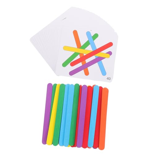 UPKOCH 1 Satz Logic Stick -spielzeuge Spiel Für Sensorisches Kinderspielzeug Kleinkindspielzeug Holzstreifen Stöcke Aufheben Montessori- Für 3-jährige Papier UPKOCH 1 Satz Logic Stick -spielzeuge Spiel Für Sensorisches Kinderspielzeug Kleinkindspielzeug Holzstreifen Stöcke Aufheben Montessori- Für 3-jährige Papier von UPKOCH