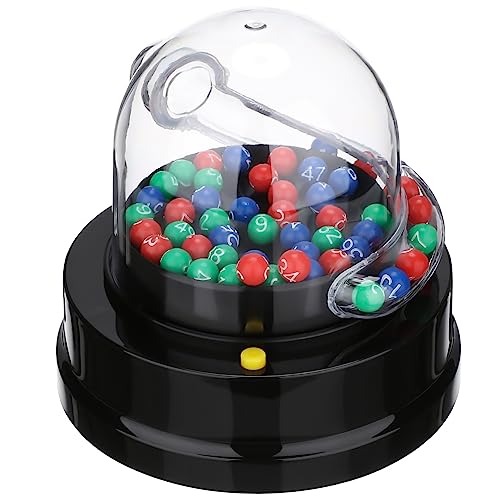 UPKOCH 1 Satz Lotteriemaschine Machine Party Game Machine Sweepstakes Machine Elektronische Bingo-Anrufmaschine betrieben Mini-Lotto-Spielautomat Nummernauswahlmaschine Abs Black von UPKOCH