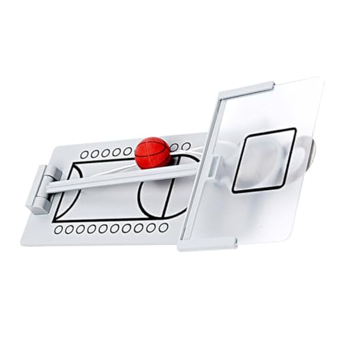 UPKOCH 1 Satz Mini-Basketballmaschine Tischplatte zappeln für kinderspielzeug lustiges interaktives Basketballspielzeug für den Schreibtisch Gummi Silver von UPKOCH