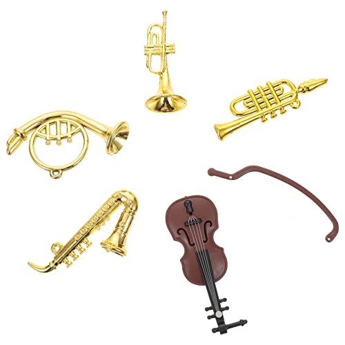 UPKOCH 1 Satz Mini-Musikinstrument Miniatur Violine Musical bastelzeug House Decoration Hausdekoration Saxophon-Ornament dekorative Instrumentendekoration Plastik von UPKOCH