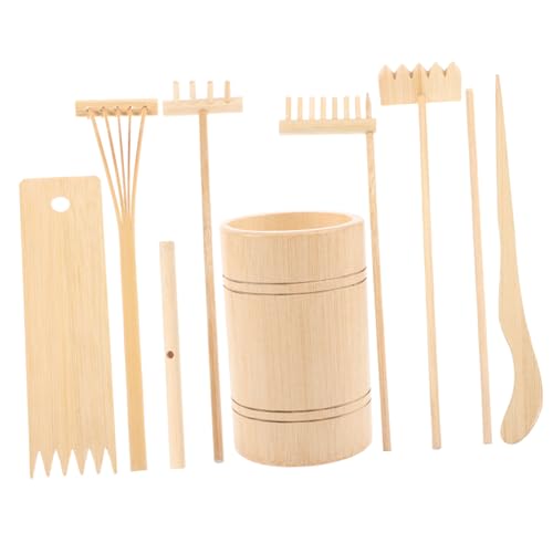 UPKOCH 1 Satz Mini Zen Garten Set Teiliges Zubehör mit Mini Gartenrechen für Meditation und Dekoration für Büro Schlafzimmer für Freunde UPKOCH 1 Satz Mini Zen Garten Set Teiliges Zubehör mit Mini Gartenrechen für Meditation und Dekoration für Büro Schlafzimmer für Freunde von UPKOCH