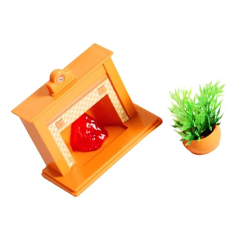 UPKOCH 1 Satz Mini-möbel Puppe Topfpflanze Miniatur Puppenmöbel Zubehör Für Puppenhäuser Mikro-landschaftsverzierungen Harz von UPKOCH