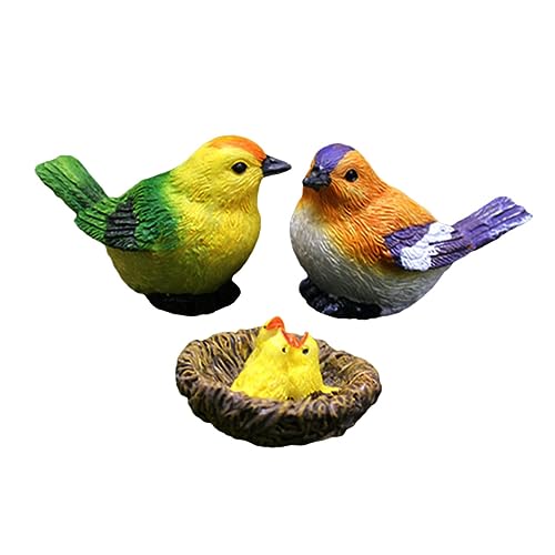 UPKOCH 1 Satz Miniatur-Kunstvogel Puppenhaus winzige Figuren Miniaturfiguren Aquariumfigur Abs gartendekoration gartendeko rostoptik Mikro-künstlicher Vogel Mikrolandschaft Requisite Harz von UPKOCH