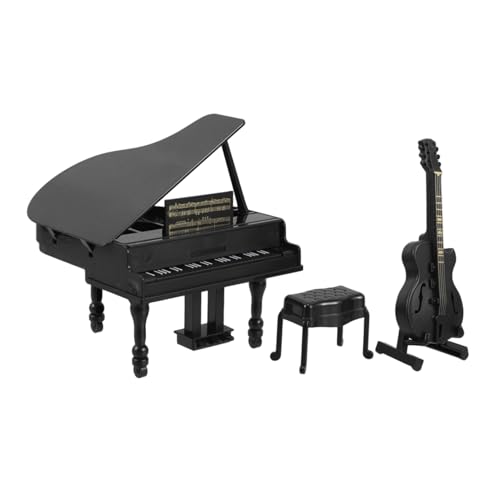 UPKOCH Vielseitiges Musik-puppenhaus-möbelset Mini-flügel Gitarrenmodelle Dekoration Für Spielzeughäuser Für Jungen Und Mädchen von UPKOCH