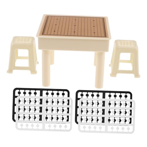 UPKOCH Backgammon-Set Für Mini-puppenhaus – Miniaturtisch Lernspielzeug Miniaturmöbel Für Kinder von UPKOCH