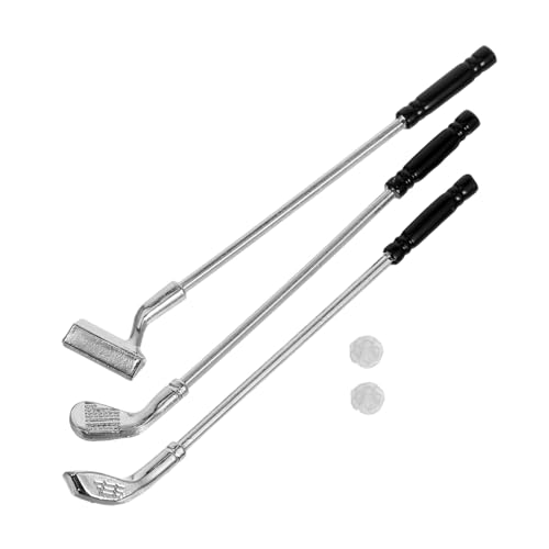 UPKOCH Miniatur-golfset Für Puppenhäuser Stilvolle Mini-hausdekorationen Hochwertiges Legierungsmaterial Sicher Zum Spielen Mini-golfzubehör von UPKOCH