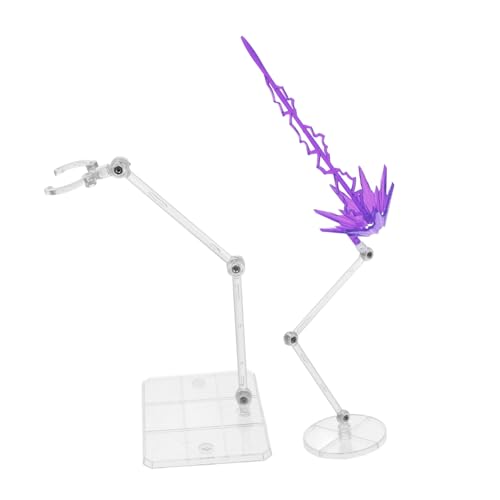UPKOCH 1 Satz Modellzubehör für Spezialeffekte Aktionsfigurhalter einstellbar Figuren Display Stand Figurenhalterung Klare Actionfigurenständer Actionfiguren-Basis Plastik Violett von UPKOCH