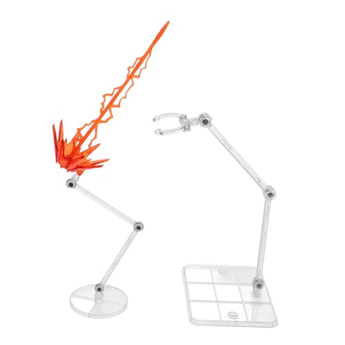 UPKOCH 1 Satz Modellzubehör für Spezialeffekte Steht Actionfigurenständer Aktionsfigurhalter Anzeige Modell-Zubehörteile Figuren-Dekoration Display-Ständer Spielzeugständer Plastik rot von UPKOCH
