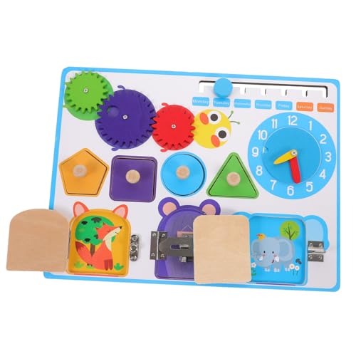 UPKOCH 1 Satz Montessori Teaching -Beschäftigter Vorstand Küchenarbeitsbrett für Kleinkinder Beschäftigter Brettspielzeug Kinderspielzeug Aktivitätsbrett- hölzern von UPKOCH