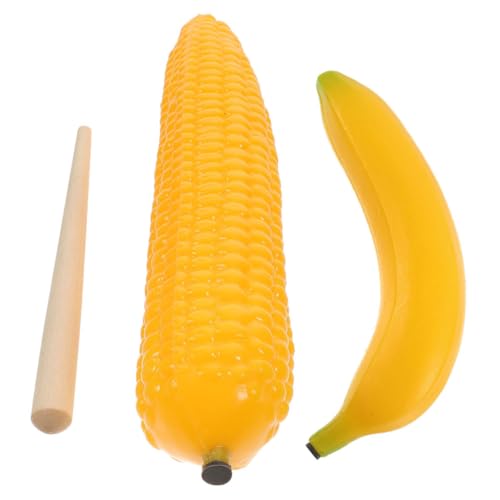 UPKOCH 1 Satz Obst-Sandkasten- interaktives sensorisches Kreatives Kindershaker Maracas für die Party Perkussions-Fruchtstreuer Musikspielzeug Abs von UPKOCH