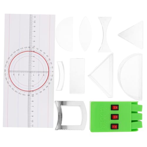 UPKOCH 1 Satz Optische Experimentiergeräte physisches optisches Kit Demonstrationsgeräte für den Unterricht Optischer Experimentierkasten Physik-Wissenschafts-Kit Prismenreflektor Plastik von UPKOCH