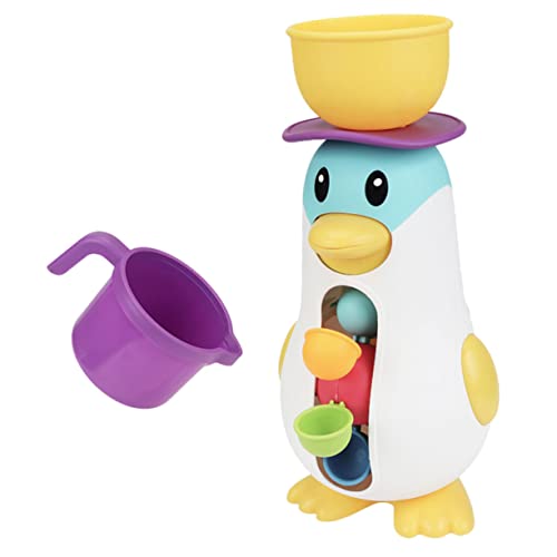 UPKOCH 1 Satz Pinguin-Windmühlenspielzeug Badewanne Badewannenspielzeug für Kleinkinder Badespielzeug für Babys Pinguin-Windmühle-Badewannenspielzeug Badespielzeug Plastik von UPKOCH