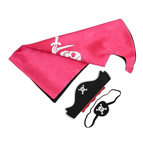 UPKOCH 1 Satz Piratenkostüm für Web-Shooter Cartoon-Piratenumhang Kap Maskerade Halloween umhang Halloween Costume Ideas kreative Umhangstütze Halloween-Party-Umhang Tuch Rosy von UPKOCH