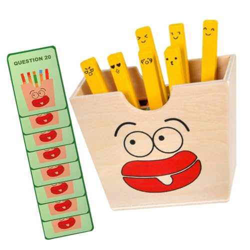UPKOCH 1 Satz Pommes Frites Passendes Farblich Passendes Farbkognitives Frühpädagogisches Bildungsspielzeug Für Die Früherziehung Holz von UPKOCH