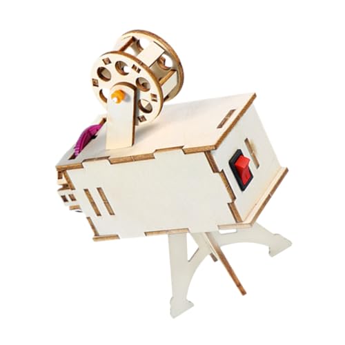 UPKOCH 1 Satz Projektorspielzeug Planke Wissenschaft Kleinkinder zappeln Auto basteln für Kinderhandwerk DIY-Projektor-Materialpaket DIY-Materialien für Holzprojektoren Birke Beige von UPKOCH