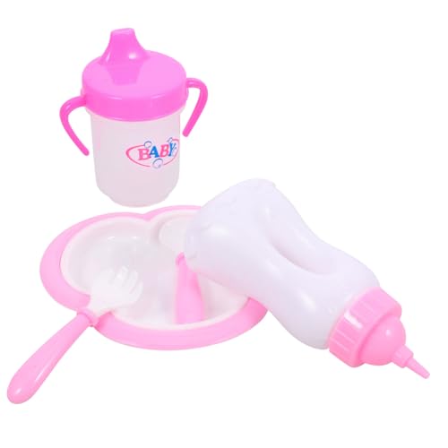 UPKOCH 1 Satz Puppengeschirr Puppenfutterflasche Puppenmilchflasche Geben Vor, Modell Zu Sein Babypuppenflaschen Kindergeschenk Mädchen Puppenflaschen Plastik von UPKOCH