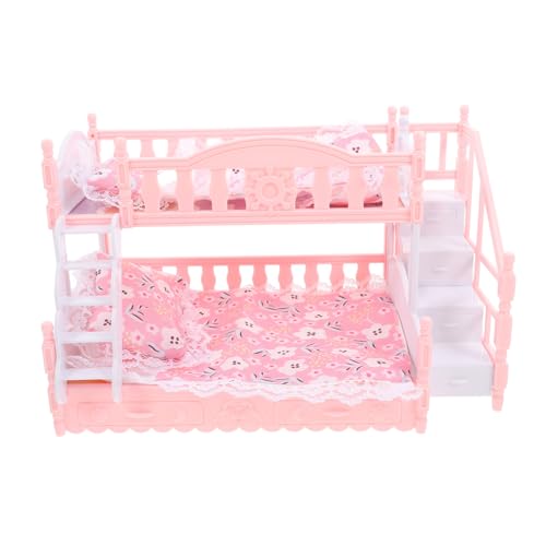 UPKOCH 1 Satz Puppenhaus Etagen Bett Möbel Puppenhausbettwäsche Puppenbett Etagenbett Für Puppen Minibett Miniatur-etagenbetten Mini-puppenhauszubehör Miniatur-puppenstubenbett Rosa Stoff UPKOCH 1 Satz Puppenhaus Etagen Bett Möbel Puppenhausbettwäsche Puppenbett Etagenbett Für Puppen Minibett Miniatur-etagenbetten Mini-puppenhauszubehör Miniatur-puppenstubenbett Rosa Stoff von UPKOCH