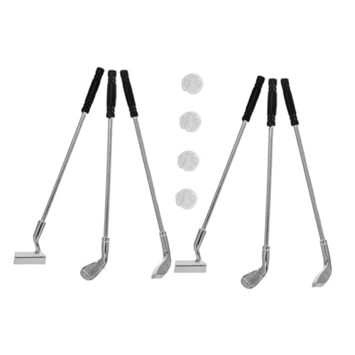 UPKOCH 1 Set Miniatur Golf Set Für Puppenhaus Mini Szene Realistische Legierung Golf Spielzeug von UPKOCH
