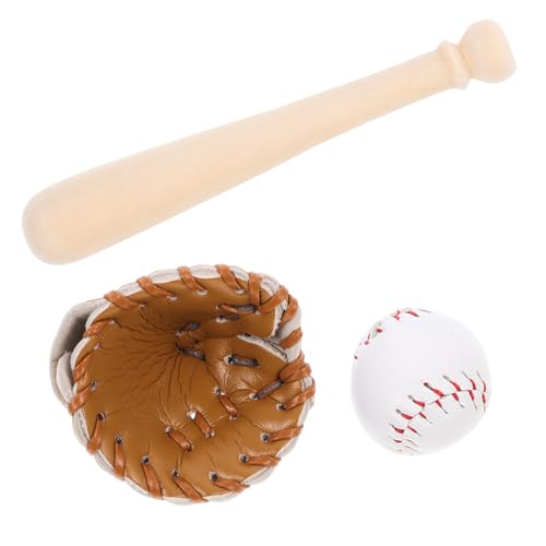 UPKOCH 1satz Miniatur Baseball Mit Schläger Handschuh Und Ball Naturholz Für Puppenhäuser Und DIY Bastelprojekte Dekorative Sportaccessoires UPKOCH 1satz Miniatur Baseball Mit Schläger Handschuh Und Ball Naturholz Für Puppenhäuser Und DIY Bastelprojekte Dekorative Sportaccessoires von UPKOCH