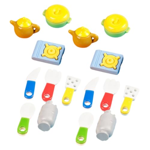 UPKOCH Puppenhaus Zubehör 8 Stücke Mini Kochen Utensilien Geschirr Set Für Pretend Spielen von UPKOCH