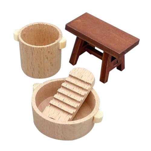 UPKOCH 1 Satz Puppenhausdekoration Kleiner Eimer kleine Waschmaschine Dekoratives Waschset mini-waschmaschinen Puppenhaus Deko Prop Miniatur Wasser Puppenhaus Becken Puppenzubehör Holz UPKOCH 1 Satz Puppenhausdekoration Kleiner Eimer kleine Waschmaschine Dekoratives Waschset mini-waschmaschinen Puppenhaus Deko Prop Miniatur Wasser Puppenhaus Becken Puppenzubehör Holz von UPKOCH