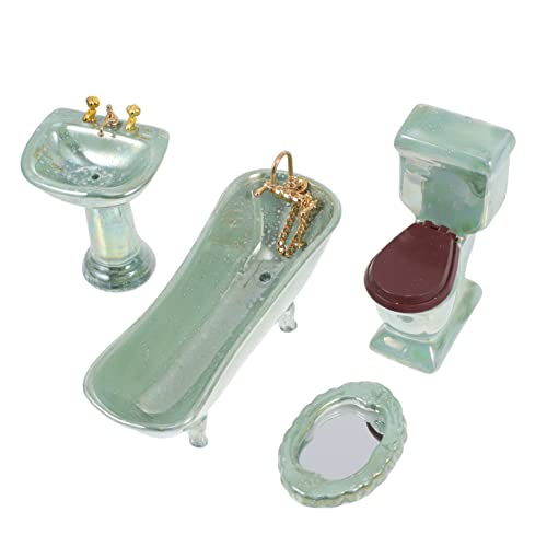 UPKOCH 1 Satz Puppenhausmöbel für kinderspielzeug kindergeschenk Babymöbel Haustier badewanne Spiegel Kleines Hausdekor Spielhaus schmuck Keramik Green UPKOCH 1 Satz Puppenhausmöbel für kinderspielzeug kindergeschenk Babymöbel Haustier badewanne Spiegel Kleines Hausdekor Spielhaus schmuck Keramik Green von UPKOCH