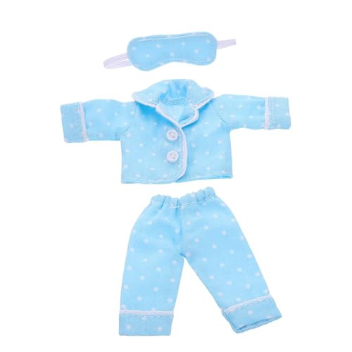 UPKOCH Puppen-Pyjama-Outfits Für Mädchen Puppen Weicher Stoff Nachtwäsche Minikleid Kleiderschrank Rollenspielzeug Zubehör von UPKOCH