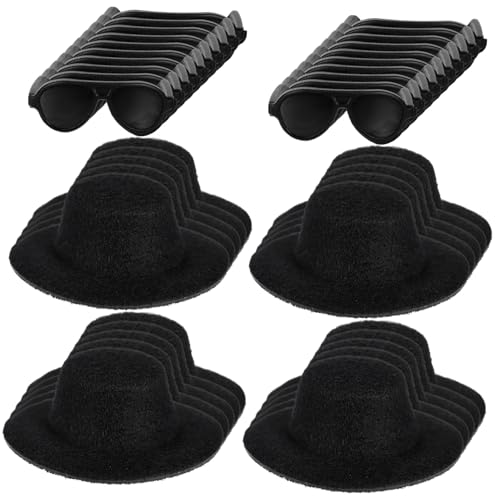 UPKOCH 1 Satz Puppenzubehör Miniaturhüte zum Basteln Mini- Kleine Hüte basteln Kleinkindspielzeug Miniaturhut Kinderkleider kinderkleidung Hut Zubehör Mini-Hut- Stoff Black von UPKOCH