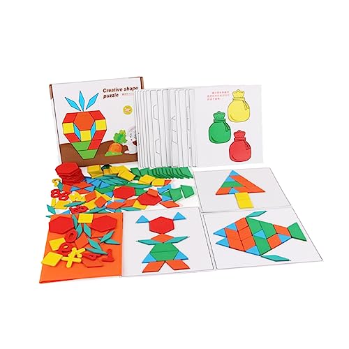 UPKOCH 1 Satz Puzzle Interessantes Tangram Board-baustein Tamgram Für Frühes Lernen Lustiges Tangram Colorful Hölzern UPKOCH 1 Satz Puzzle Interessantes Tangram Board-baustein Tamgram Für Frühes Lernen Lustiges Tangram Colorful Hölzern von UPKOCH