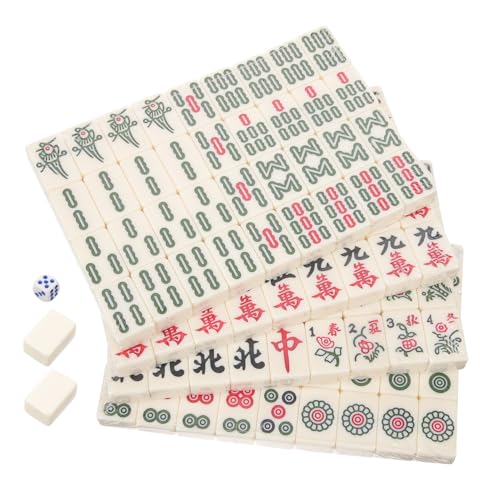 UPKOCH 1 Satz Reise Mahjong Set aus Resin Mini Mahjong für Camping und Partys mit Bunten Mustern Leicht und Platzsparend UPKOCH 1 Satz Reise Mahjong Set aus Resin Mini Mahjong für Camping und Partys mit Bunten Mustern Leicht und Platzsparend von UPKOCH