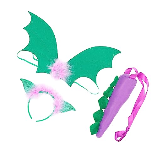 UPKOCH Dinosaurier-schwanzflügel-Stirnband-Set – Kinderkostüm-Requisiten Für Geburtstagspartys Bühnenauftritte Und Verkleidungen UPKOCH Dinosaurier-schwanzflügel-Stirnband-Set – Kinderkostüm-Requisiten Für Geburtstagspartys Bühnenauftritte Und Verkleidungen von UPKOCH